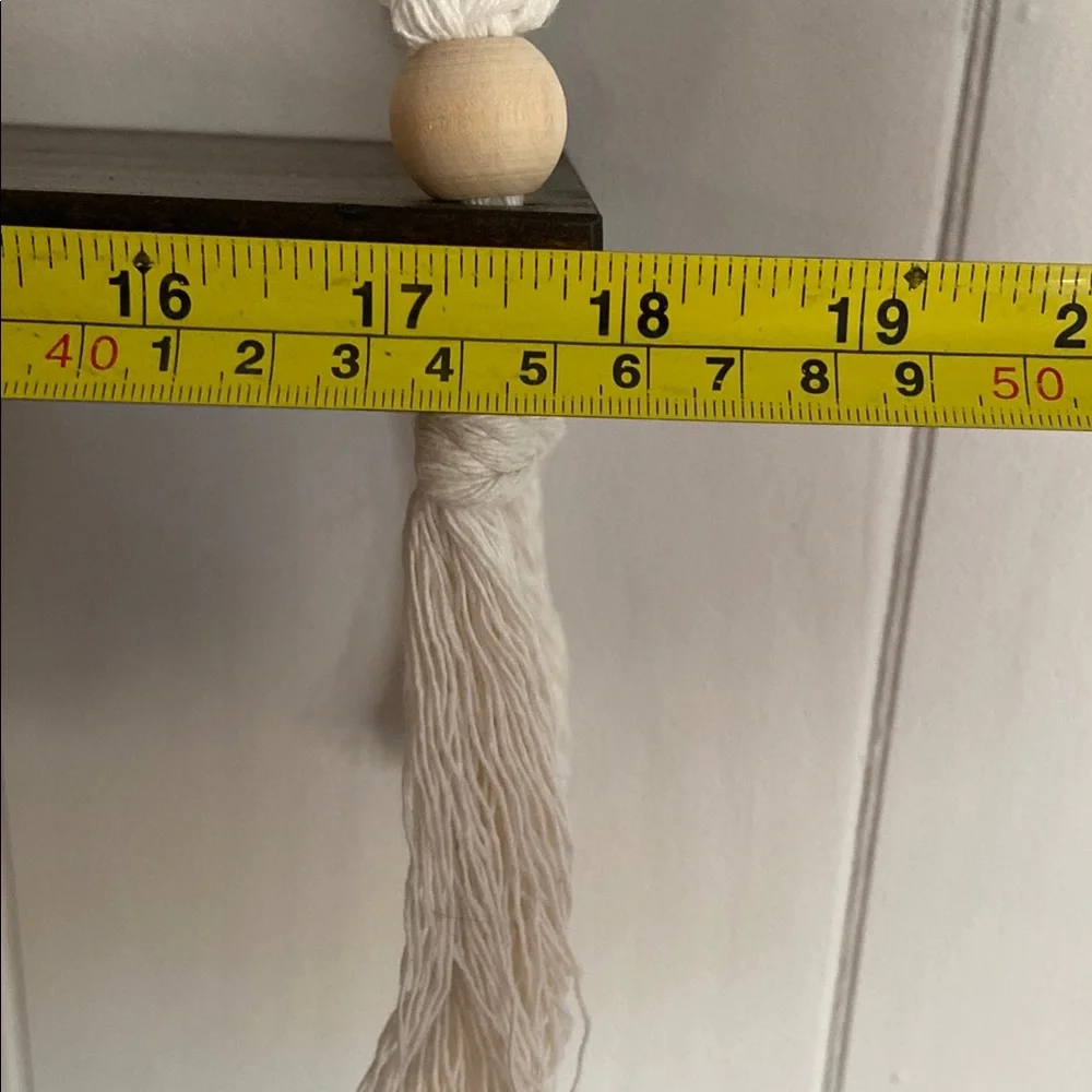 🪷Handmade Macrame Wall Shelf